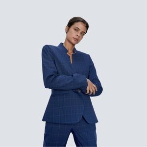 Zara Tailored Blue Blazer NWT